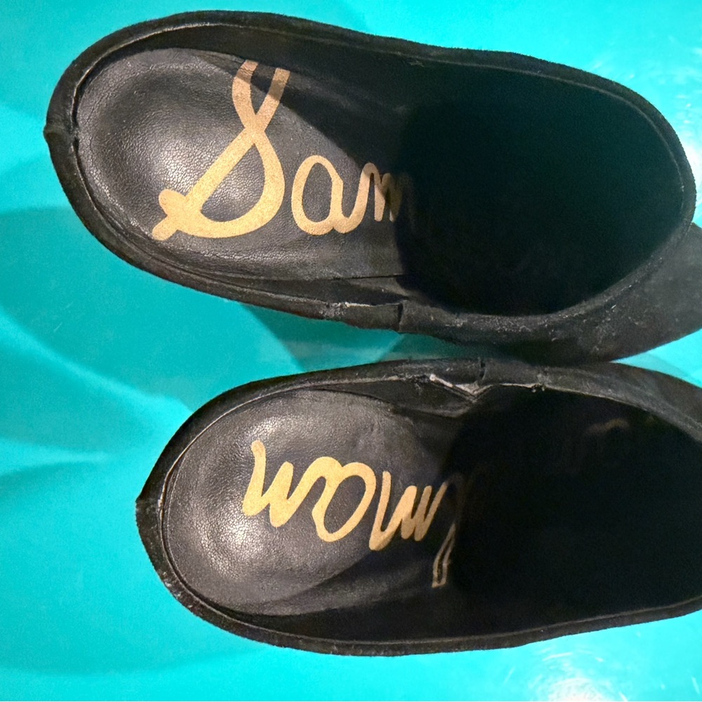 Sam Edleman Black Suede Mules - size 6! - Picture 4 of 5